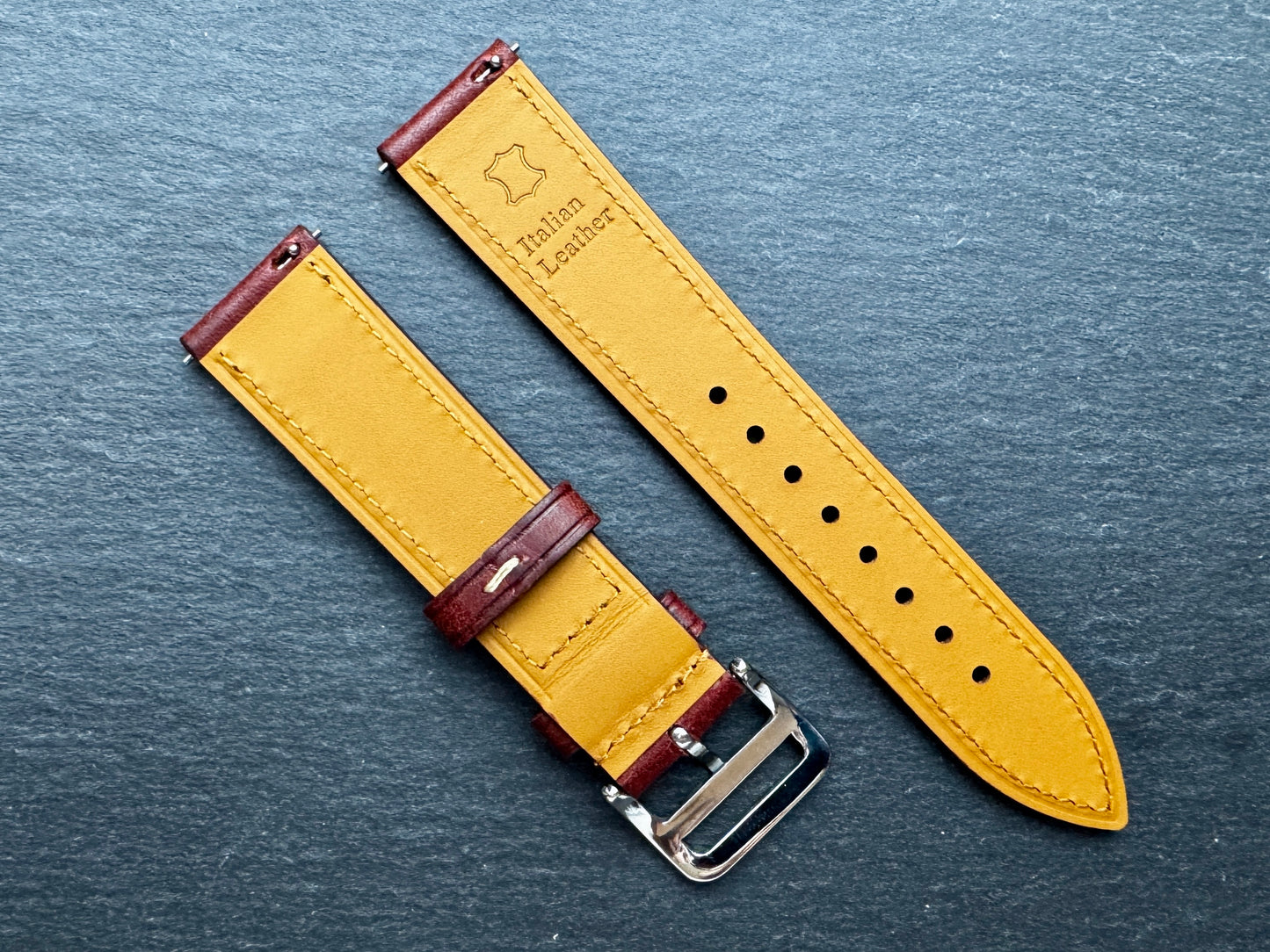 Italian Premium Top Grain Leather Red-Limited Edition