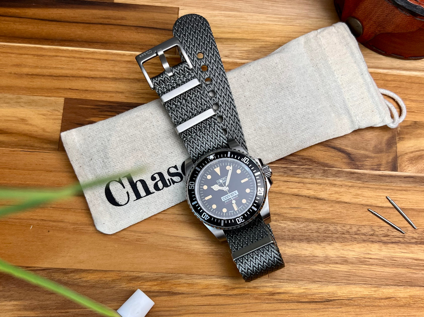 Grey NATO Herringbone Strap