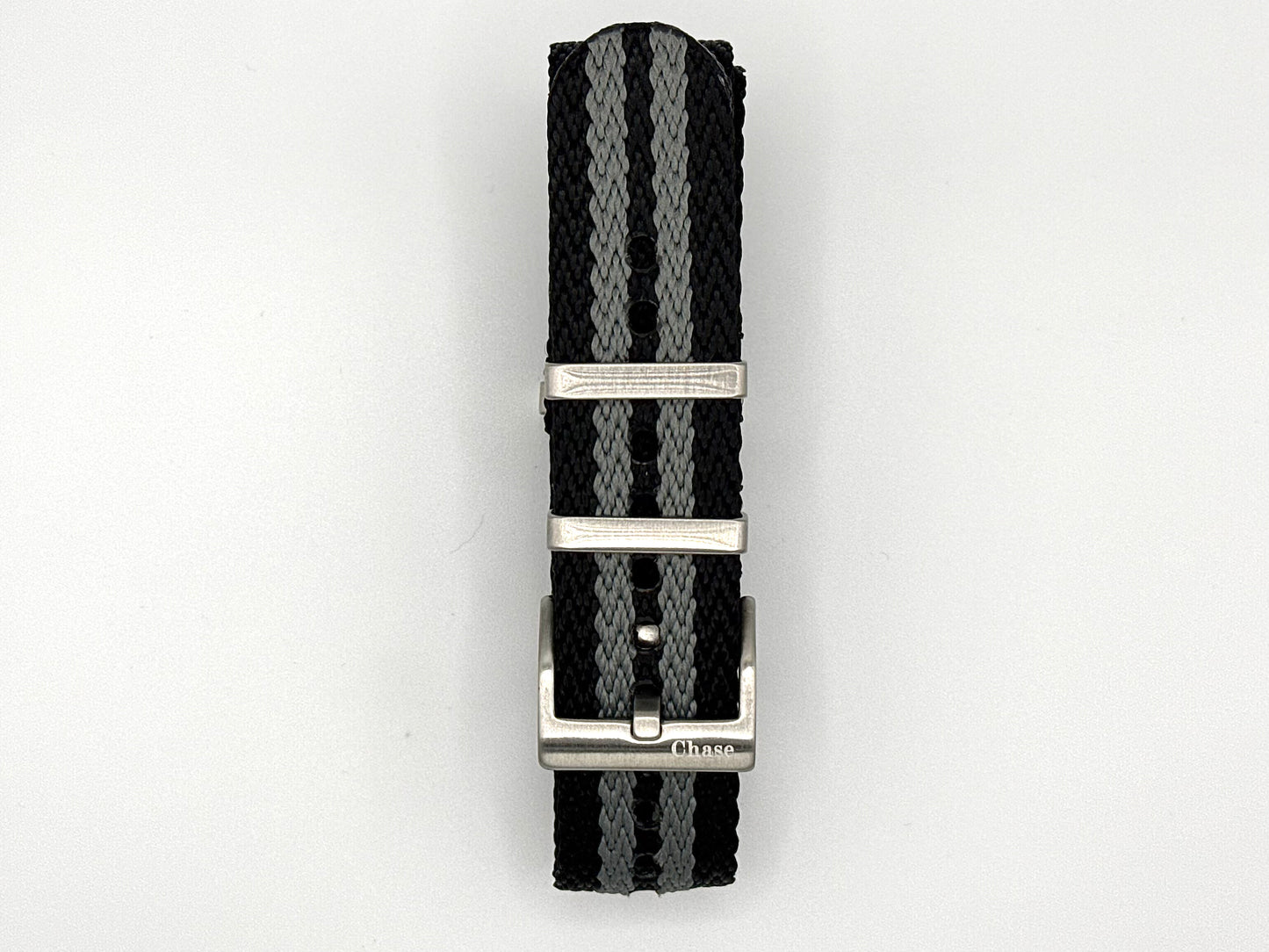 Bond NATO Black/Grey Herringbone Strap