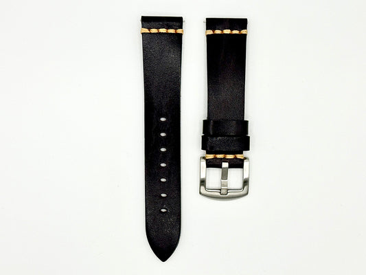 Elephant Grey Vintage Leather Watch Strap