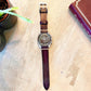 Coffee Brown Vintage Leather Watch Strap